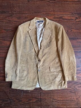 Vintage Brooks Brothers Tan Corduroy Blazer Men’s 42R